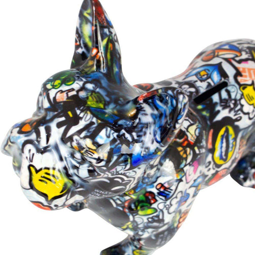 French Bulldog Jack | Money Box | Graffiti style